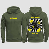 1054 "Abi done" Abi regular College Hoodie beidseitig bedruckt